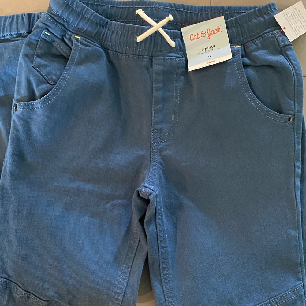Brand new blue denim joggers